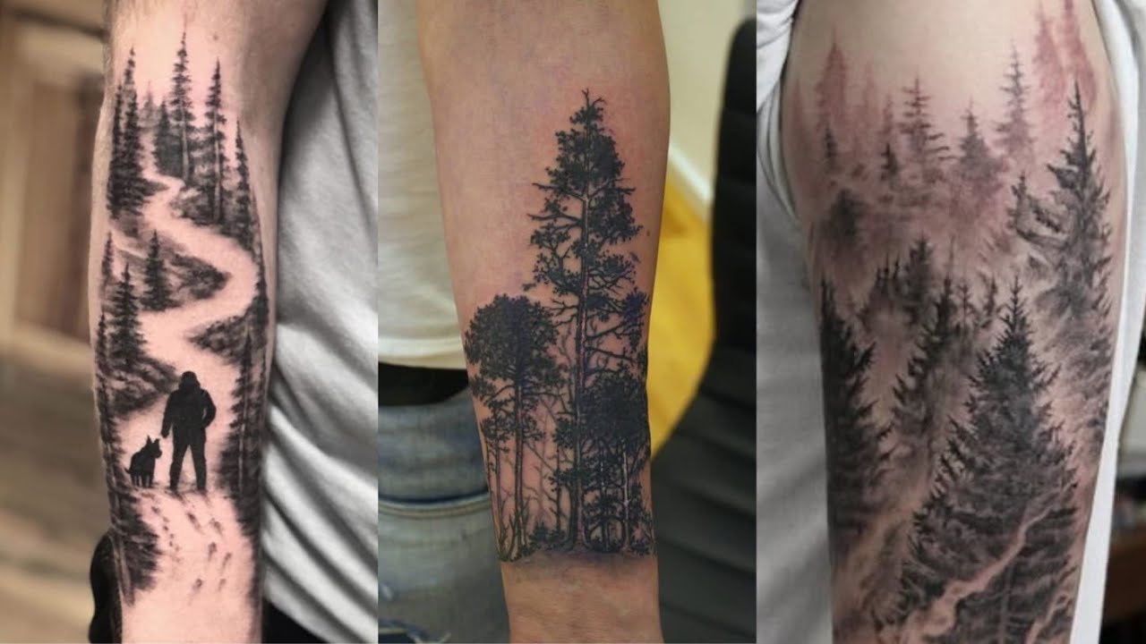 Men Forest Tattoos Sleeve Design Forest Arm Tattoo Sleeve Design