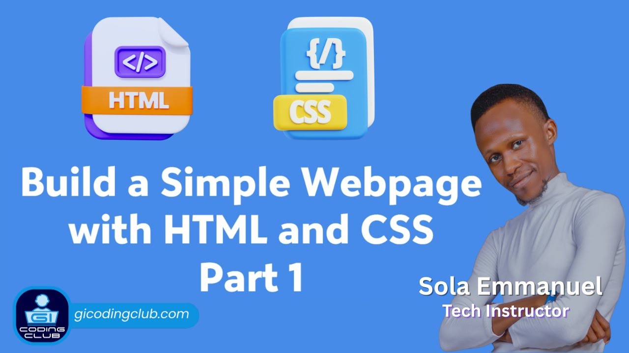 Building Simple webpages with HTML and CSS Part 1 - YouTube