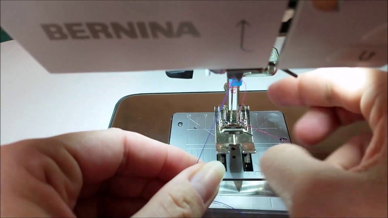 Threading a twin needle YouTube