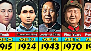 Mao Zedong Transformation From 20 to 82 Year Old