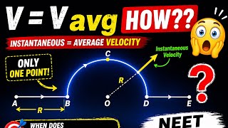 Instantaneous Velocity = Average Velocity 🤯 | NEET Physics Mind-Blowing Trick