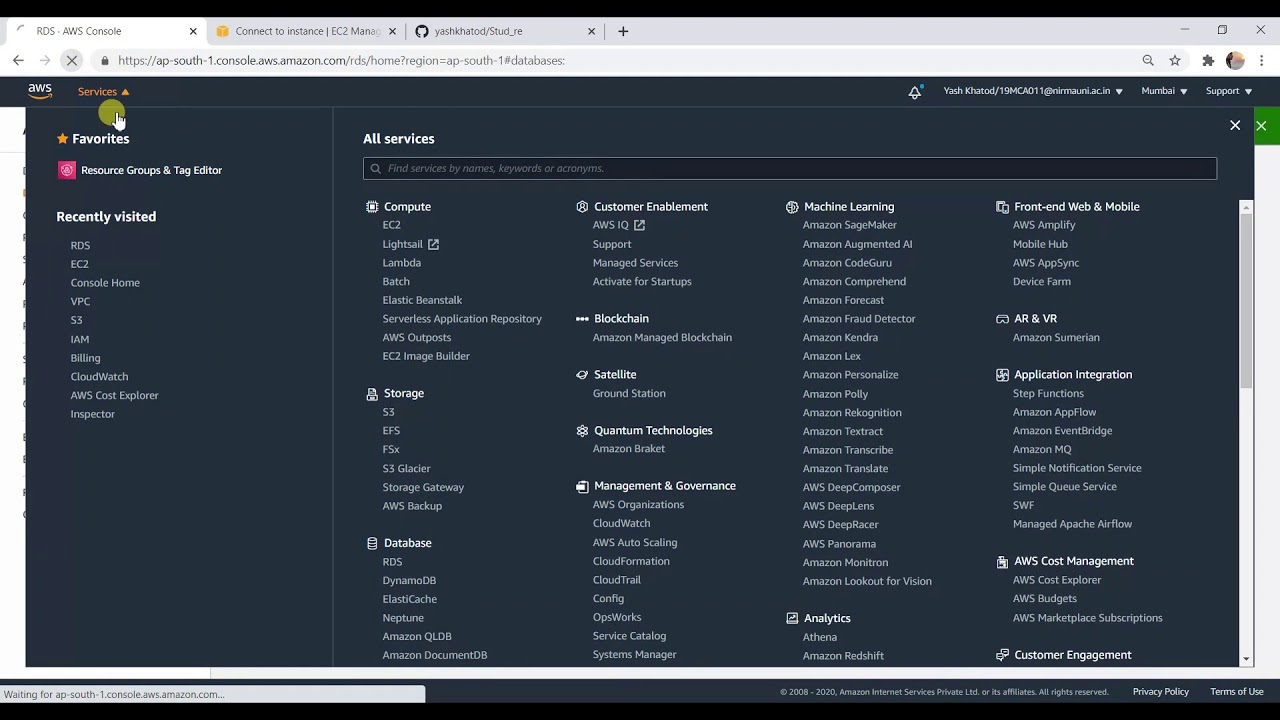 Deploy PHP Web Application using Amazon RDS | Yash Khatod | AWS - YouTube