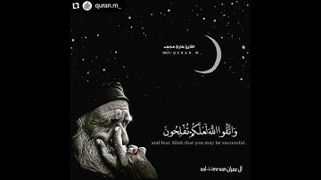 حالات للواتس اب دينيه قصيره 💖 سورة آل عمران 💖