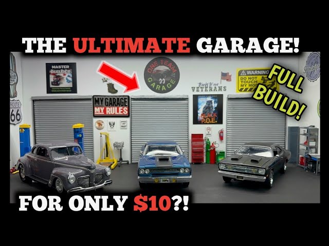 ★ Diorama Garage Plate　　　　　　　　　　　　　　【数限】 Scale 1:24 Diorama garage cars Display decoration Diorama
