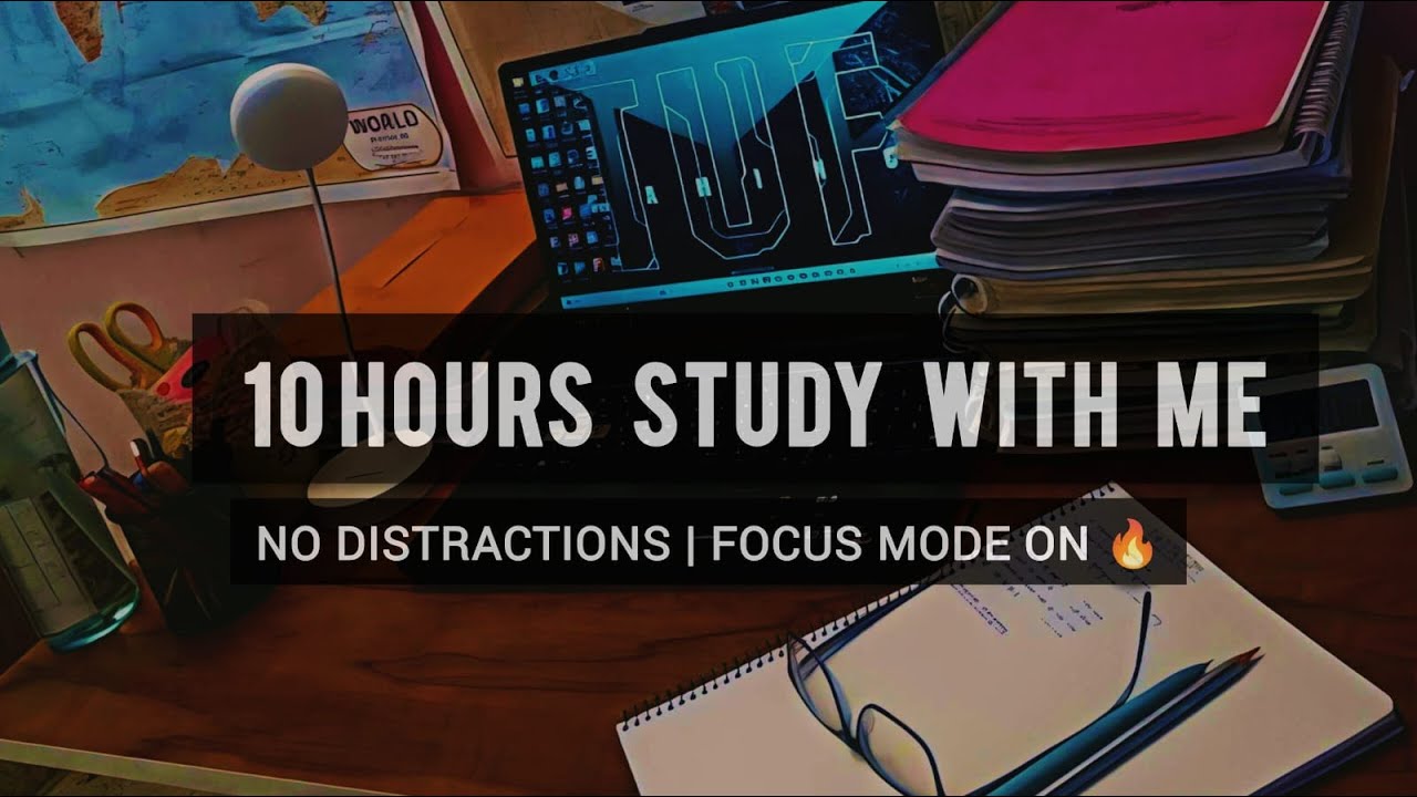 🔴 LIVE | 10 Hours Study With Me | Focus Mode ON | No Distractions ...