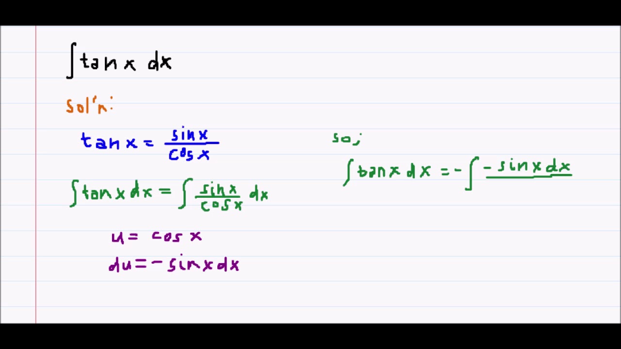 integration of logarithms example #5 - YouTube