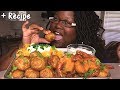 FRIED SHRIMP, CRAB BALLS AND LOADED POTATOES STORYTIME 18:10 먹방 MUKBANG + RECIPE