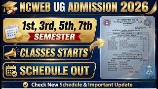 DU NCWEB Classes Started 1st/3rd/5th/7th Semester 2026 | Schedule Out #ncweb #ncwebclasses