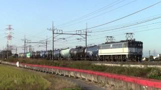 東北本線　8179レ　ＥＦ65-2096+タキ　東鷲宮-栗橋にて