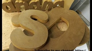 MDF Letters and Names Video