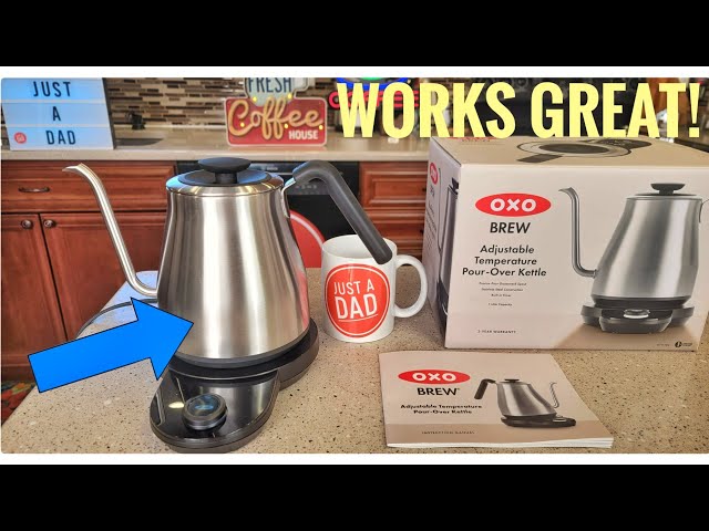 OXO Brew Gooseneck Electric Kettle – Hot Water Kettle, Pour Over