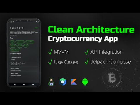 How to Make a Clean Architecture Cryptocurrency App (MVVM, Use Cases, Compose) - Android Studio