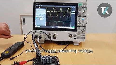 How to measure current with an oscilloscope.