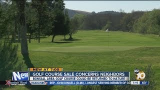 Bonsall F Course Could Be Returned To Natural State Despite Protests From Nearby Residents