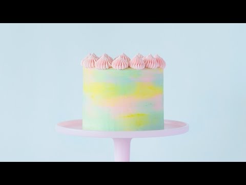 How to Make a Watercolor Cake