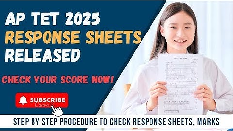 AP TET 2025 RESPONSE SHEETS RELEASED| CHECK YOUR SCORE NOW| AP TET 2025 LATEST NEWS TODAY| DSC 2026