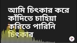 Haider Hossain || Ami chitkar kore kadite chahiya(আমি চিৎকার করে কাঁদিতে চাহিয়া) lyrics video || HD