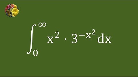 2nd method to evaluate the improper integral using Gaussian integral  (Mis-1742A)