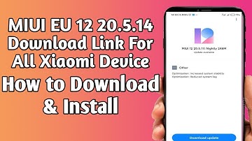 MIUI EU 12 20.5.14 Download link for all MIUI Device