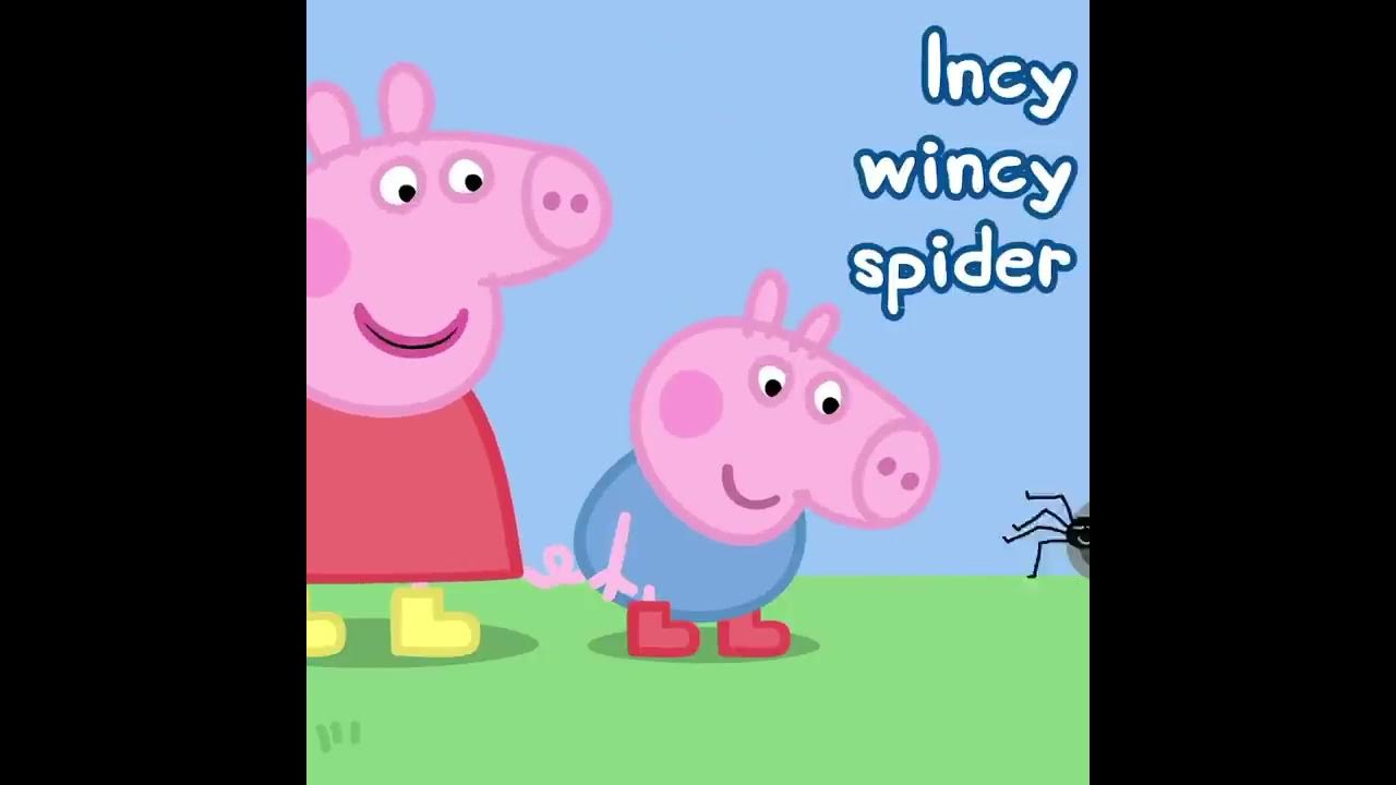 Peppa Pig Incy Wincy Spider Song #Shorts #Peppa#PeppaPig