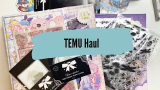 Temu Haul - HUGE planner haul and art journalling supplies! - May 2023