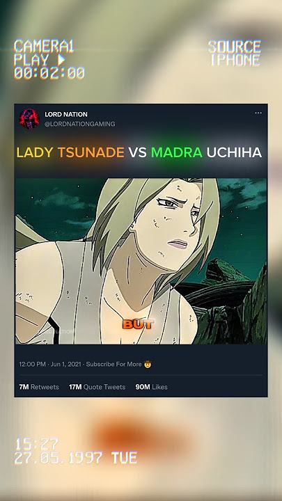 MADARA UCHIHA VS TSUNADE 🥰#anime #naruto