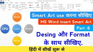 Smart Art In Ms Word, MS Word में Smart Art कैसे Use करते हैं? How To Use Smart Art In Ms Word?