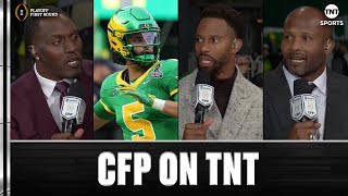 Download Lagu The CFP on TNT Crew React to Dante Moore \u0026 No. 5 Oregon's DOMINANT Win Over No. 12 JMU 😤🦆 MP3