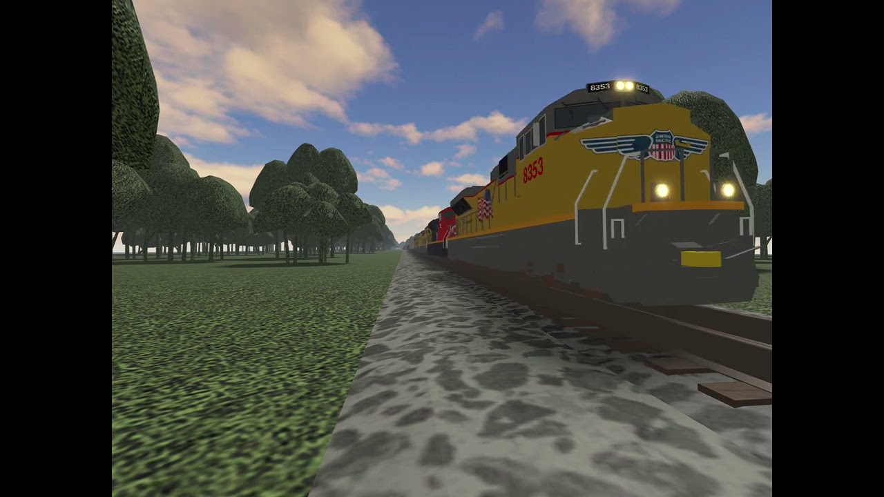 CN SD70M-2 Thundercab! Union Pacific Manifest Train With CN Power!