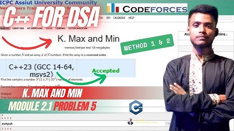 🔺 Codeforces K - Max and Min | Brute Force & Function Method in Bangla | Mahmudul Haque Shawon