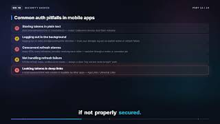 Auth pitfalls — and how to explain login in an interview | Mobile System Design (10.13)