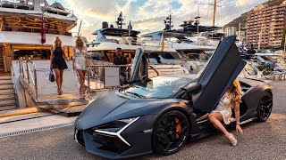 Monaco’s Billionaire Lifestyle 🇲🇨 | Beautiful Women, Insane Supercars & Luxury Superyachts
