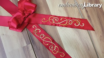 Embroidering on Ribbon