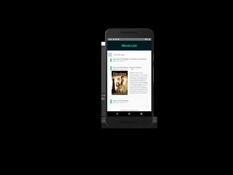 React Native Movie List App Android Emulator Demo 2019