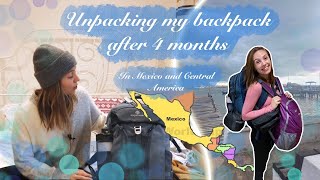 Unpacking my 40L backpack after 4 months | What I regret bringing & what I wish I’d brought 🎒🌎