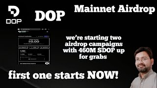 DOP Mainnet First Campaign Start !! Free Task !! DOP Airdrop !!