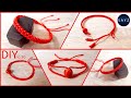 5 diy red string bracelets  lucky charm bracelets  sayz ideas no 50