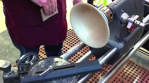 Shopsmith lathe—How to Reverse Sand a Bowl on a Shopsmith Mark 7 - ShopsmithDoug