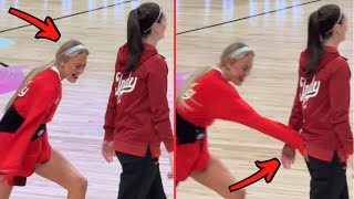 Sophie Cunningham Slapped Caitlin Clark's B*tt During Pregame Warmups!