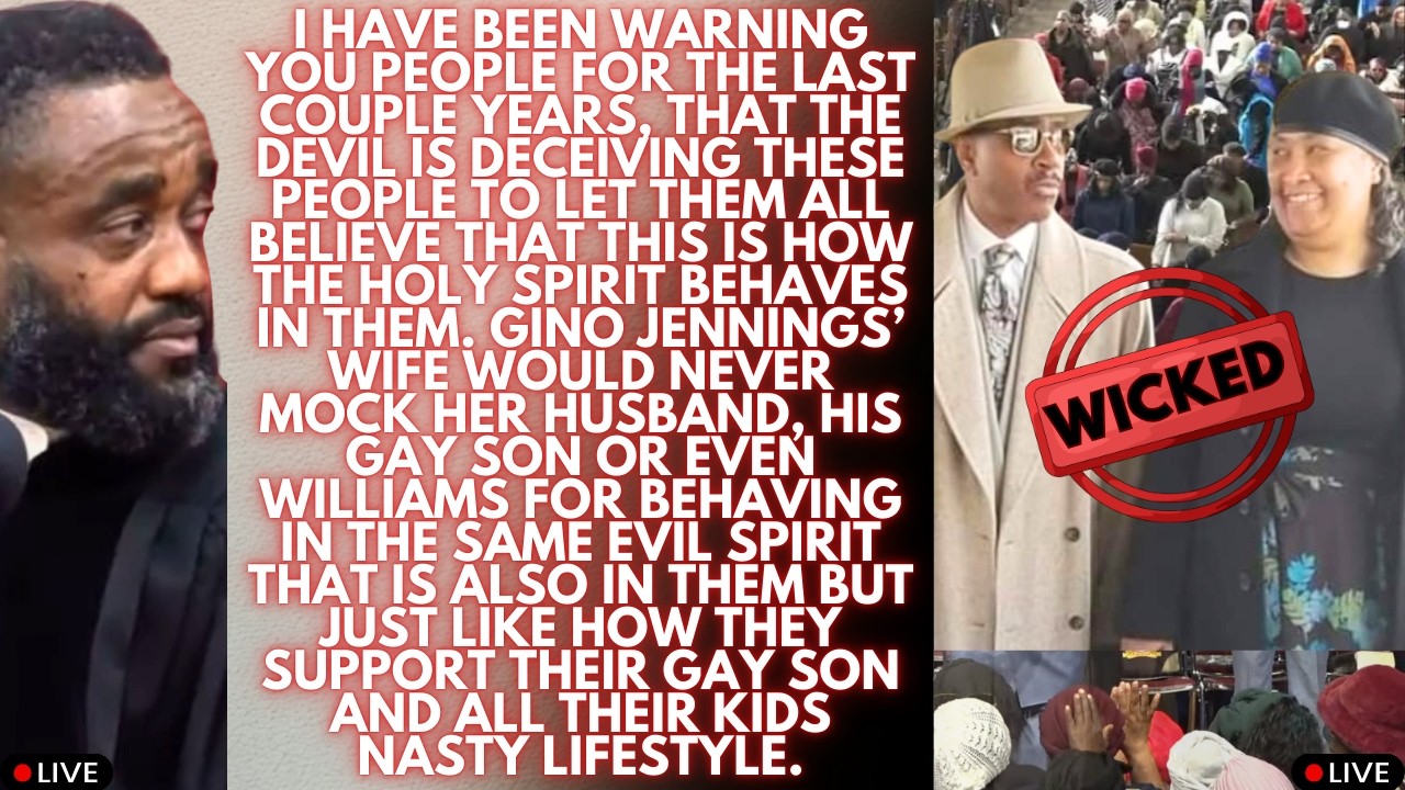 LOOK GINO JENNINGS & HIS WIFE MOCKED THE FAKE SPIRIT THAT IS IN THEIR MEMBERS, THAT IS ALSO IN THEM.