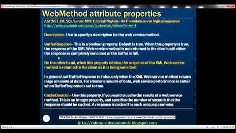 Part 4   WebMethod attribute properties
