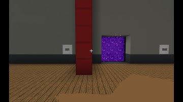Minecraft Tutorial 3x3 Hidden Nether Portal on bedrock.