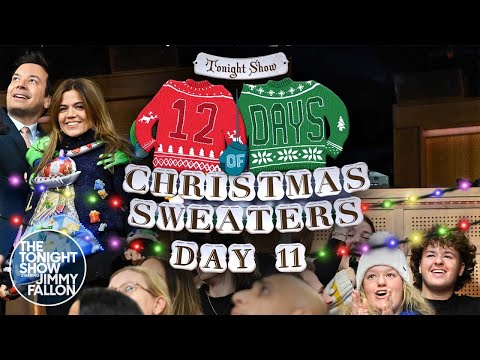 12 days of christmas sweaters 2023: day 11 | the tonight show starring jimmy fallon