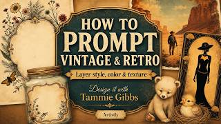 How to Prompt Vintage & Retro AI Art | Layer Style, Color & Texture with Artistly How to Prompt Vintage & Retro AI Art | Layer Style, Color & Texture with Artistly