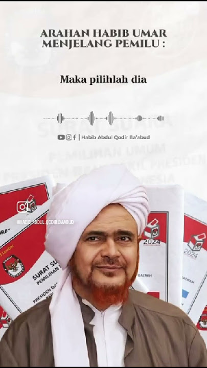 Arahan Habib Umar Bin Hafidz Menjelang Pemilu #habibumarbinhafidz #pemilu2024