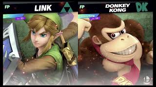 Super Smash Bros Ultimate Amiibo Fights - Request Link Vs Donkey Kong Resimi