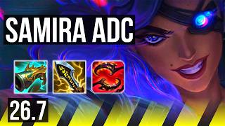 SAMIRA & Nami vs ASHE & Pyke (ADC) | Good KDA: 20/1/9 | NA Master | 26.7