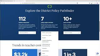 District Policy Pathfinder Demo for Journalists - Make teacher policy data searching easier
