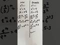 law and example #maths #shorts #mathstricks