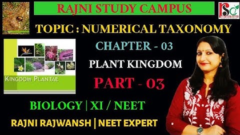 🔴 NUMERICAL TAXONOMY